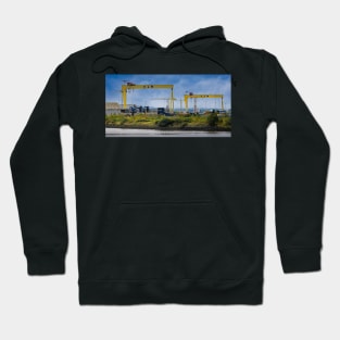 Samson and Goliath Cranes - Industrial Belfast Hoodie